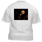 Jupiter and Moons Collage White T-shirt
