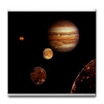 Jupiter and Moons Collage Tile Coaster
